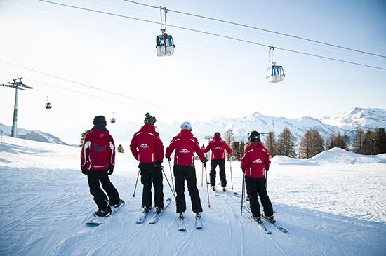 Cours de ski et snowboard avec les professeurs de l'Ecole Suisse de Ski Veysonnaz