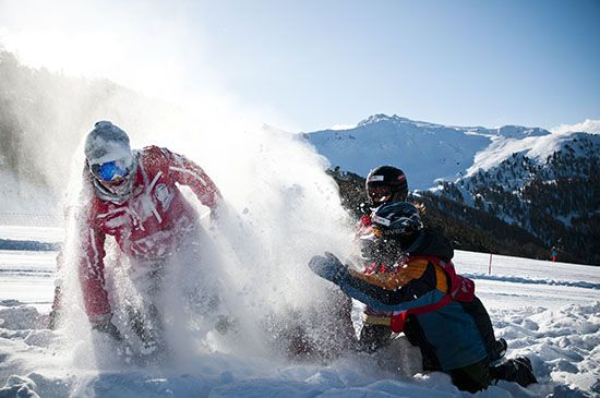 Cours de ski et snowboard avec les professeurs de l'Ecole Suisse de Ski Veysonnaz